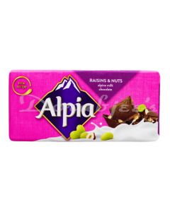 CT CHOCOLATES ALPIA RAISINS & NUTS 100G