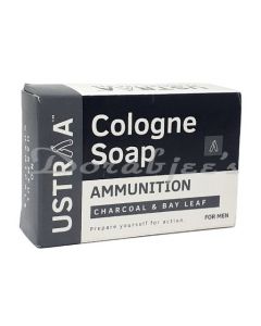 USTRAA AMMUNITION COLOGNE CHARCOAL & BAYLEAF SOAP 125G