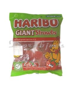 HARIBO GUMMIES GIANT STRAWBS 140 G