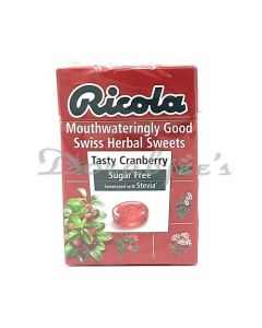 RICOLA SUGAR FREE SWEETS CRANBERRY SWEET 45G