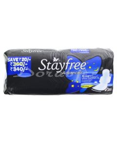 STAYFREE ADVANCED ALL NIGHT SANITARY PADS 28 PD