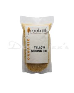 PRAAKRITIK ORGANIC  YELLOW MOONG 500G