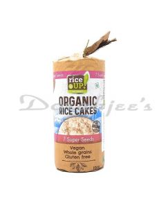 RICEUP RICE CRACKERS  ORGANIC  7 SUPER SEEDS 120G