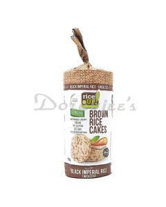 RICEUP RICE CRACKERS  BLACK IMPERIAL RICE 120G