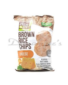 RICEUP RICE CRACKERS  BROWN RICE CHIPS CHEESE 60G