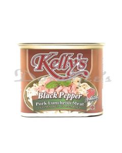 KELLYS LUNCHEON MEAT 340G BLACK PEPPER