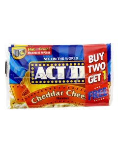 ACT II MICROWAVABLE POPCORN CHEDDAR CHEESE BUY2 GET 1