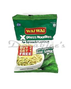 WAI WAI SPINACH NOODLES 100 G