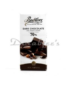 CT CHOCOLATES BUTLERS 70% DARK VELVET 100G