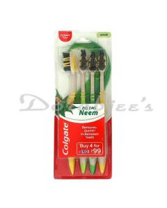 COLGATE ZIG ZAG NEEM TOOTH BRUSH 4PACK MEDIUM