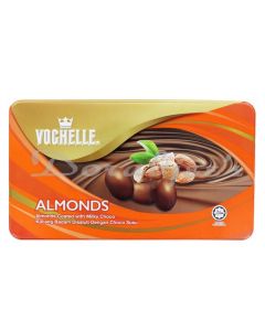 VOCHELLE ALMONDS SQUARE CHOCOLATE TIN 180 G