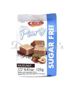 LAGO SUGAR FREE PARTY WAFER HAZELNUT 125G