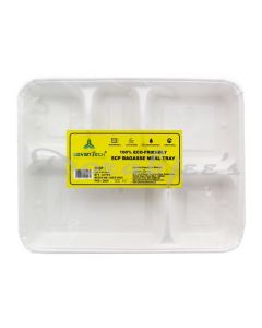 ADVANTECH BIO DEGRADABLE BAGASSE 5CP TRAY PACK OF 10