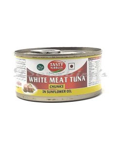 TASTY NIBBLES WHITE MEAT TUNA SUNFLOWER OIL 185 G