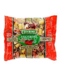 SAN REMO VEG PASTA SHAPES 375G