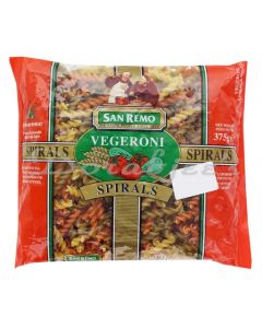 SAN REMO VEG SPIRALS 375G