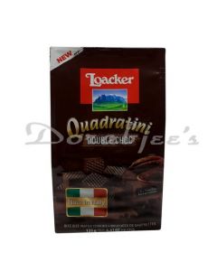 LOACKER WAFER ROLLS QUADRALINI DOUBLE CHOCO 125G