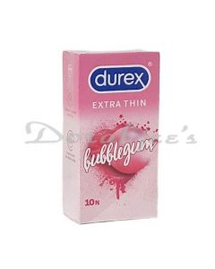 DUREZ BUBBLE GUM EXTRA THIN CONDOMS 10N