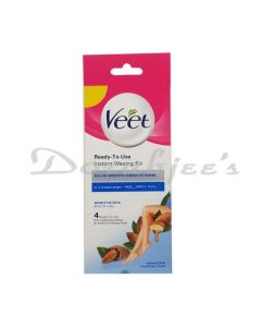 VEET WAXING INSTANT WAXING KIT SENSITIVE SKIN ALMOND OIL & CORNFLOUR