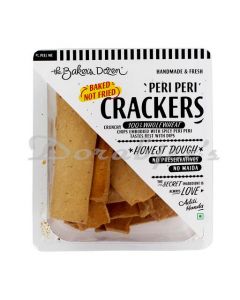 THE BAKERS DOZEN  PERI PERI CRACKERS 100G