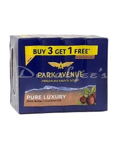 PARK AVENUE LUXURY SHEA BUTTER & COCONUT SOAP 125G 3+1 PACK