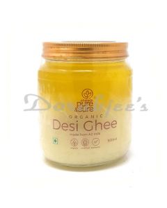 PURE & SURE ORGANIC A2 DESI COW GHEE 500ML