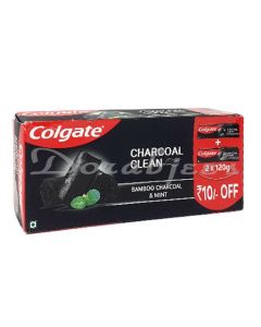 COLGATE BAMBOO CHARCOAL MINT CLEAN TOOTH PASTE 120+120G