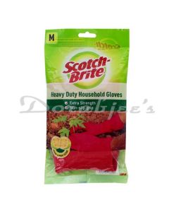 SCOTCH BRITE HEAVY DUTY GLOVES MEDIUM