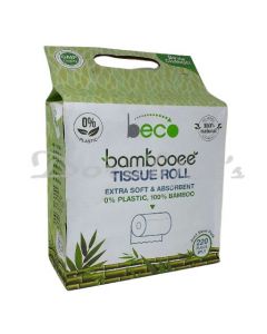 BECO BAMBOOEE TISSUE ROLL 220 PULLS 3PLY – 4 IN 1 PACK