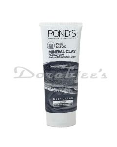 PONDS PURE DETOX MINERAL CLAY FACIAL FOAM SCRUB 90G