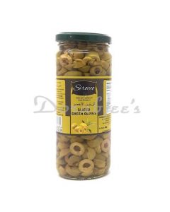 SIROCO GREEN SLICE OLIVES 450G