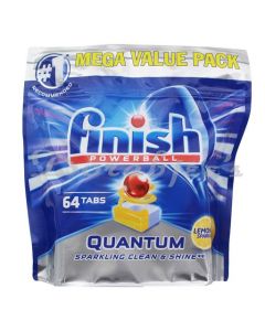 FINISH POWERBALL QUANTUM DISH WASHING TABS LEMON 64S