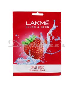 LAKME BLUSH & GLOW FACE MASK STRAWBERRY BLAST 20S