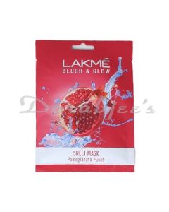 LAKME BLUSH & GLOW FACE MASK POMEGRANATE 20