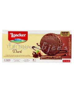 LOACKER WAFER ROLLS TORTINA DARK 63G