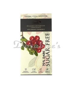 ZEVIC STEVIA SUGAR FREE CRANBERRY CHOCOLATE 90G