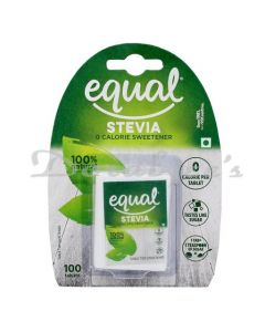 EQUAL NATURAL STEVIA SWEETENER 100 TAB