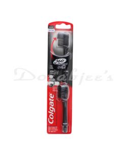 COLGATE CHARCOAL 360 TOOTH BRUSH HEAD SOFT 2N