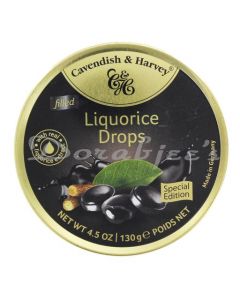 CAVENDISH & HARVEY LIQUORICE DROPS 130G