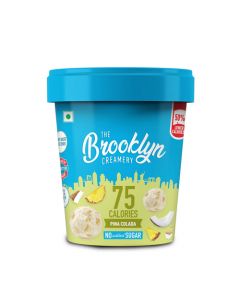 TBC THE BROOKLYN CREAMERY PINA COLADA SUGAR FREE ICE CREAM 100ML