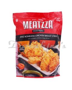 MEATZZA ZING BLS BRST STRIPS 500G