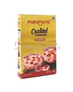 PM PURAMATE  CUSTARD POWDER STRAWBERRY 100G