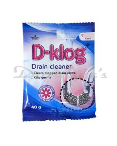 D KLOG DRAIN CLEANER PKT 40 GM