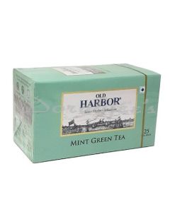 OLD HARBOUR  MINT GREEN TEA 25 TEABAGS