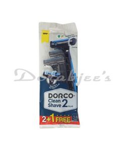 DORCO CLEAN SHAVE SHAVING RAZOR CARTRIDGE POUCH (2+1)