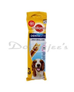 PEDIGREE DOG FOOD DENTASTIX MEDIUM 3 STICKS 77G