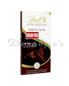 LINDT SUGARFREE NOR 75% 100G