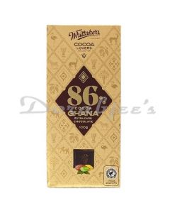 WHITTAKERS 86% DARK CHOCOLATE GHANA EXTRA 100 G