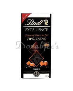 LINDT EXCELLENCE BLACK 70% CARAMEL 100G