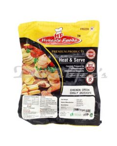 HONESTY CHICKEN GREEN CHLLI SAUSAGES 500G